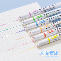 Ai Sunny Hasha Creative Special Curve Colored Linear Pen Students Painting Mark Graffiti Pen Painting Signature Pen Suit