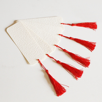 5 custom bookmarks graduation design creative blank diy thick hanging ear tassel advertising printing family Committee gifts