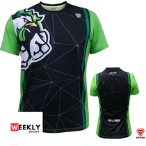 2019 South Koreas new UPTON badminton suit duozodiac for small chicken sports speed dry short sleeve T-shirt