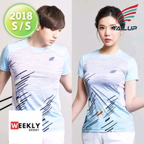 2018 New Korea Imports TAILUP Badminton Suit Sports Speed Dry Suction Sweat and Mens Short sleeves Team Conserve T-Shirt 16