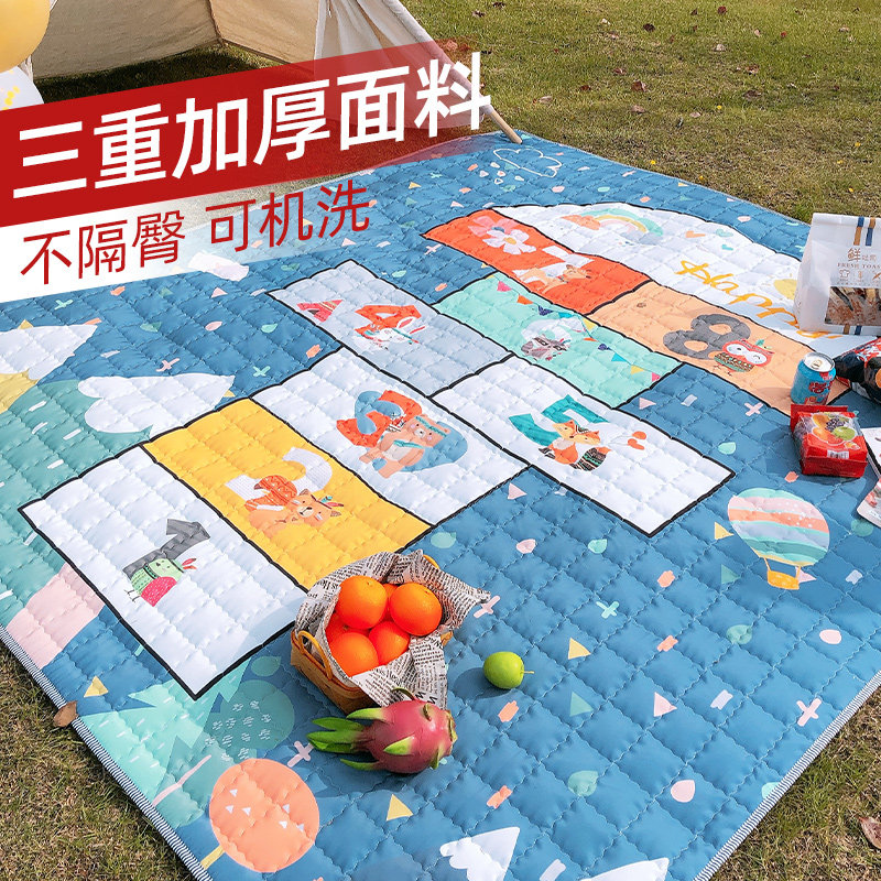 Picnic pad waterproof thicker outdoor portable wild outdoor outdoor mat beach folding outdoor lunch cloth