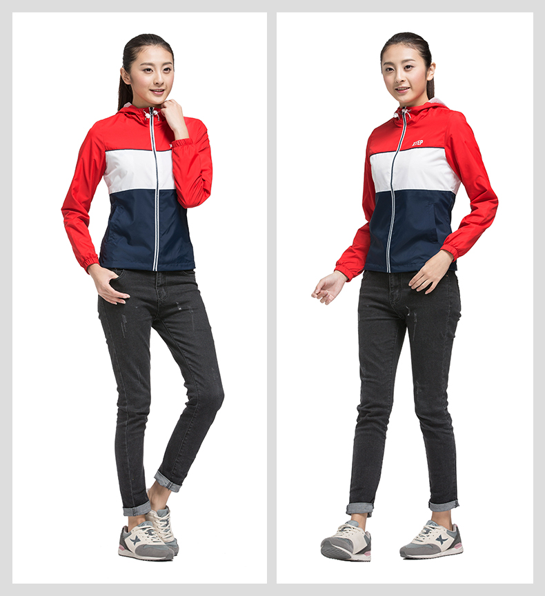 Áo khoác thể thao nữ Xte 2018 xuân mới chính thức áo gió nữ chính hãng thời trang thể thao ngoài trời mua áo gió nam