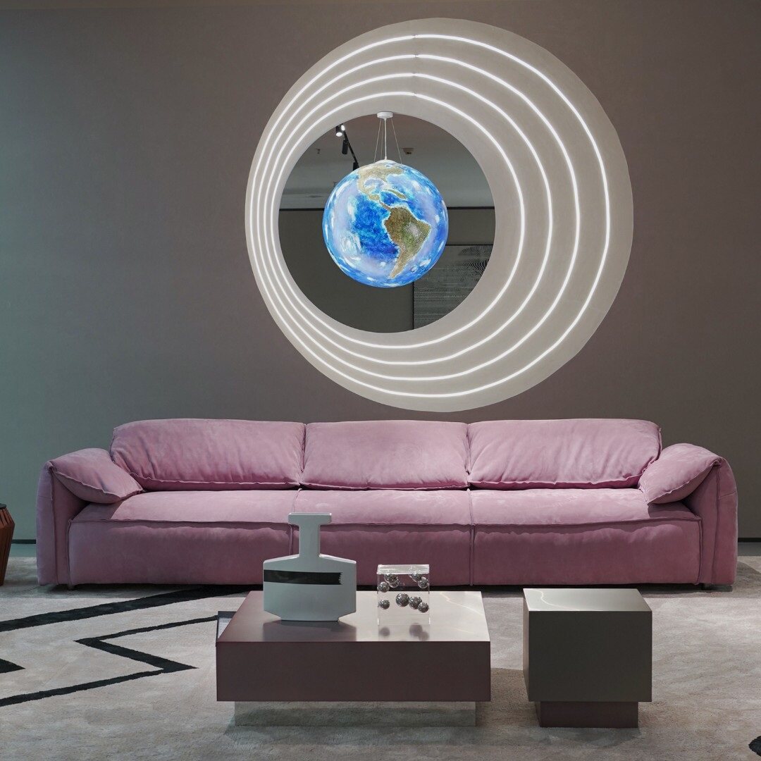 baxter sofa Casablanca elephant ears italian designer villa Alcantara suede