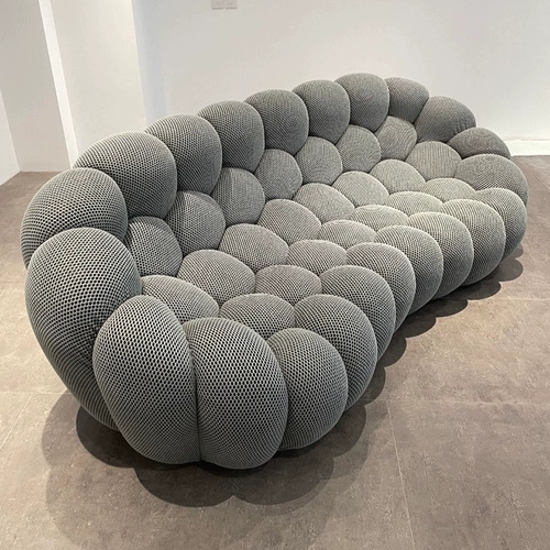 Модная креативная изогнутая ткань для гостиной, дизайнерский диван, популярно в интернете