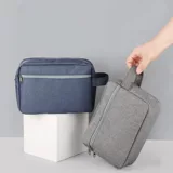 Простая портативная водонепроницаемая косметичка для путешествий с разделителями, сумка через плечо, универсальная сумка-органайзер