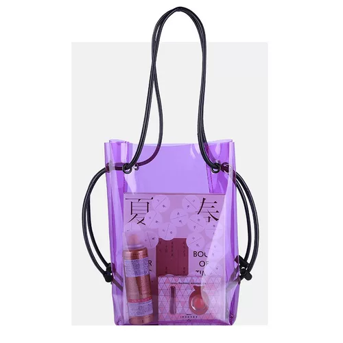 Летнее пляжное вместительное и большое ведро из ПВХ, вместительная и большая сумка на одно плечо, модный универсальный рюкзак