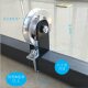 Square tube fixed bearing pulley silent crane modified homemade DIY pull back rowing bicep curl fitness accessories
