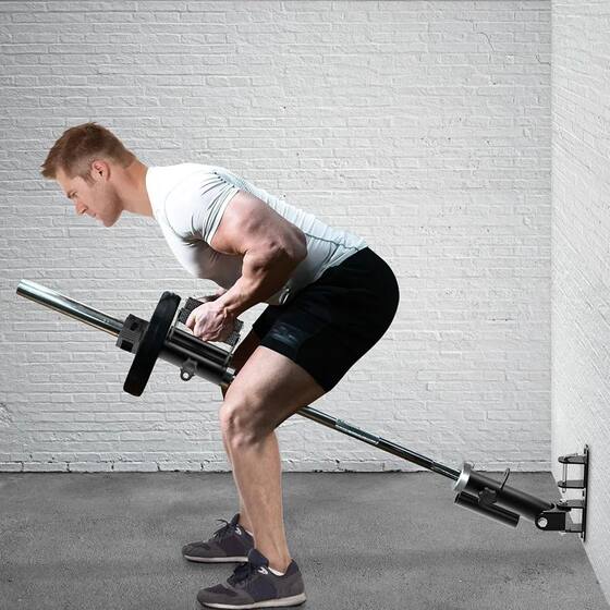 252850 Barbell Bar Fixed Rack Landmine Rack Explosive Power Core Strength Deadlift Rowing Back Muscle Wall Floor