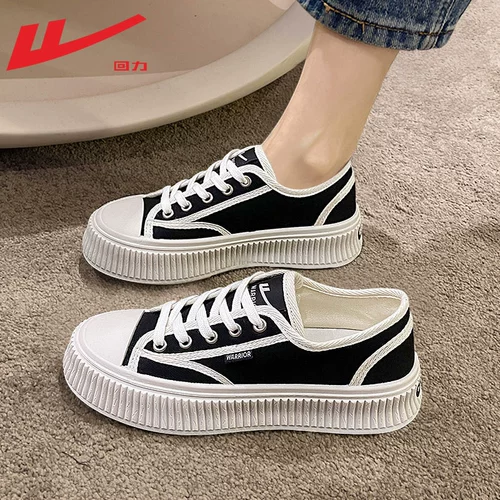 Warrior, летние дышащие тканевые кроссовки на платформе, универсальная белая обувь