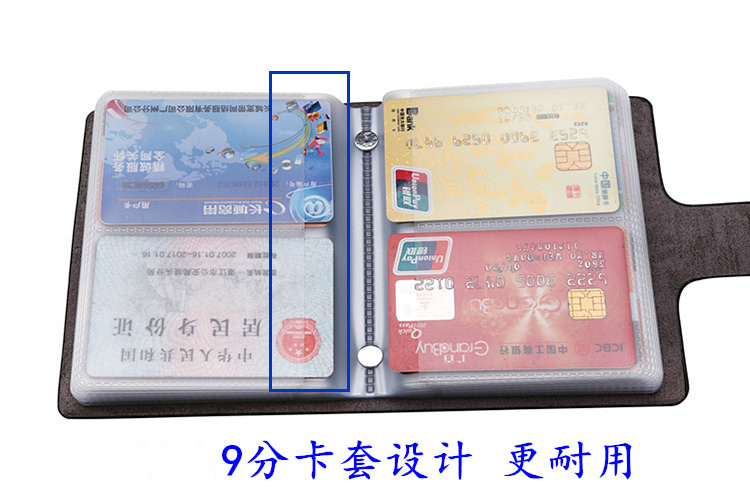Mới chống degaussing lớn thẻ công suất gói cho nam giới và phụ nữ đa- thẻ vị trí 60 thẻ thẻ gói đặc biệt cung cấp thẻ bộ ví coach