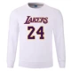 Áo len bóng rổ bông 2019 Lakers Kobe khởi động luyện tập thể thao áo thun cổ tròn cổ tròn in chữ - Thể thao lông cừu / jumper