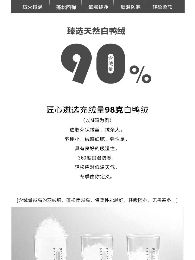 Li Ning ngắn xuống áo khoác nữ mới đào tạo loạt ấm áp Mũ trùm đầu mỏng mùa đông trắng xuống quần áo thể thao - Thể thao xuống áo khoác 170