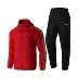 Li Ning thể thao phù hợp với nam giới đào tạo mới loạt áo khoác dài tay quần thể thao chống nước Thể thao sau
