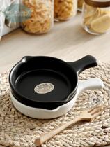 Dutch Truffle Baking Pan Round Baking Pan Flat Bottom Baking Bowls Oven Cheese Spaghetti pasta ceramic Home Dining Tray Microwave Oven