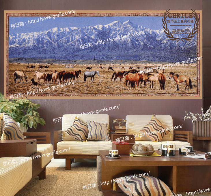 Factory direct selling fine wool weaving living room study audio-visual room office sound-absorbing soundproof tapestry tapestry