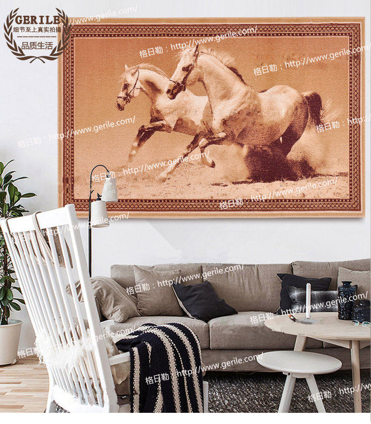 Pure wool stereo woven double fei horse living room bedroom study send leadership office decorated tapestry carpet
