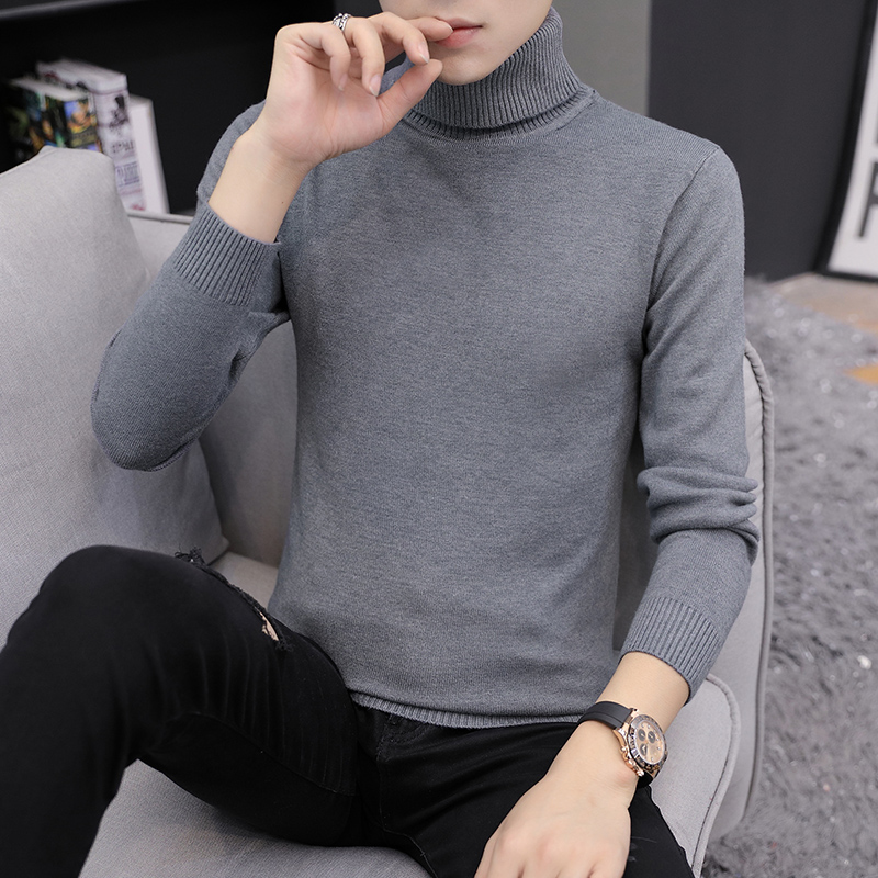 Winter high - collar sweater thickens 2022 new Korean version of a pure wool sweater to bottom warm knitted sweater