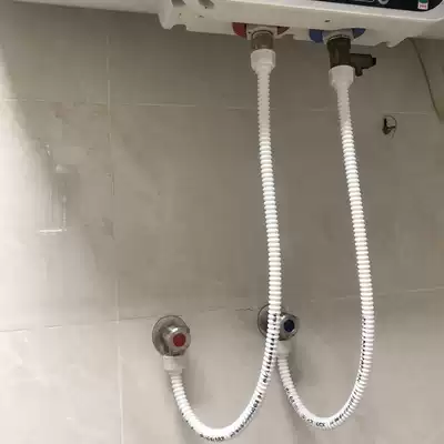 Water heater hose inlet bellows 4-point Port toilet upper pipe with wrench explosion-proof pressure and corrosion resistance