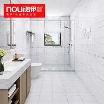 300x600 Nordic white waterproof tiles Bathroom wall tiles Kitchen non-slip wear-resistant 300 floor tiles 6J603