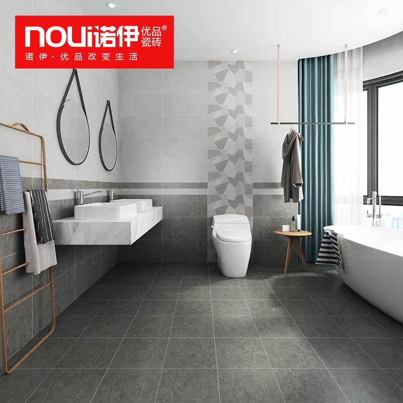 Living room 300x600 cement imitation ancient brick Kitchen Make-up Room Wall Brick 300 Kitchen Guard Brick Anti Slip Wear and Cement Grey