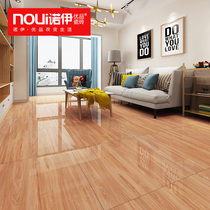 Wood grain tiles Imitation solid wood bright floor tiles Nordic living room floor tiles All-ceramic bedroom wood grain tiles 800x800
