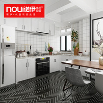 Hot-selling Nordic small white brick bread brick 300600 I-shaped lattice tiles Kitchen bathroom wall tiles Balcony tiles