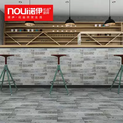 Cultural fossil 300x600 exterior wall tiles tooling floor tiles balcony wood grain retro art wall tiles