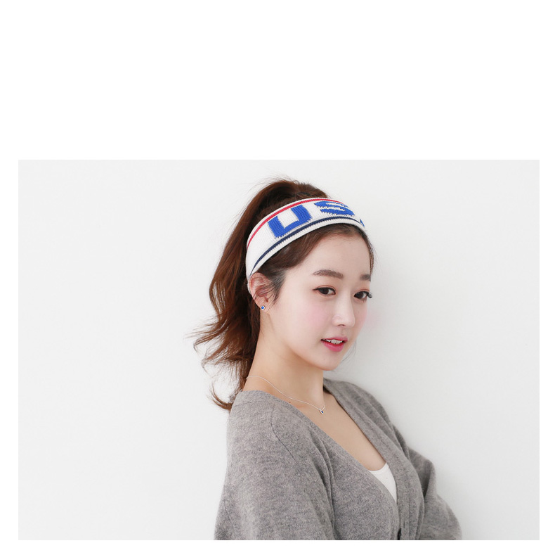 Tóc ban nhạc trai triều Nhật Bản thể thao Hàn Quốc headband hút wicking rộng vành kẹp tóc đơn giản stretch knit phụ kiện tóc