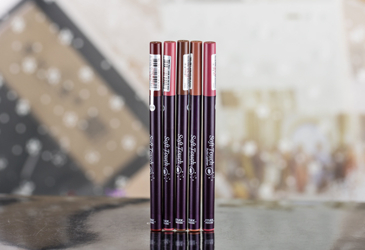 Hàn Quốc ERISE HOME Idy House Gentle Touch Automatic Lip liner Không đánh dấu màu nude không thấm nước - Bút chì môi / môi lót 	son bút chì của hàn	