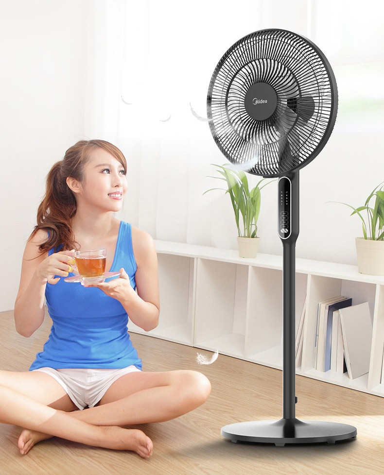 mô tơ quạt hơi nước Quạt sàn Midea / Midea Quạt sàn FSA40YCR siêu tốc độ gió ba tốc độ 7 giờ thời gian - Quạt điện quạt lửng senko