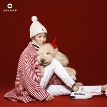 Pet fashion photography children pet photography pet photo dog photo cat photo with pet parent-child photography