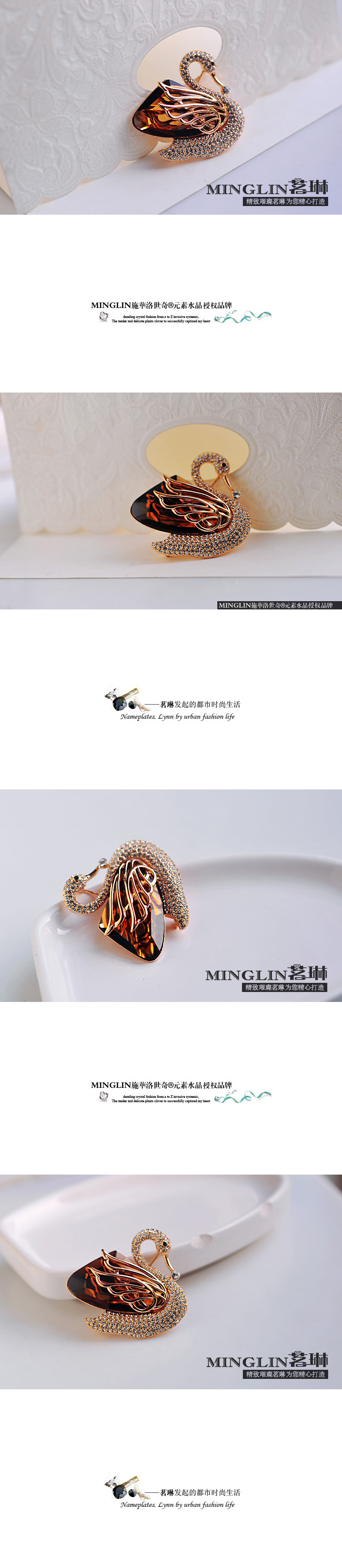 Broche femme en cristal autrichien - Ref 1187769 Image 12
