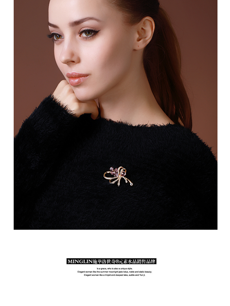 Broche femme en cristal autrichien - Ref 1187751 Image 15