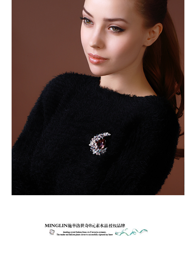 Broche femme en cristal autrichien - Ref 1187771 Image 9