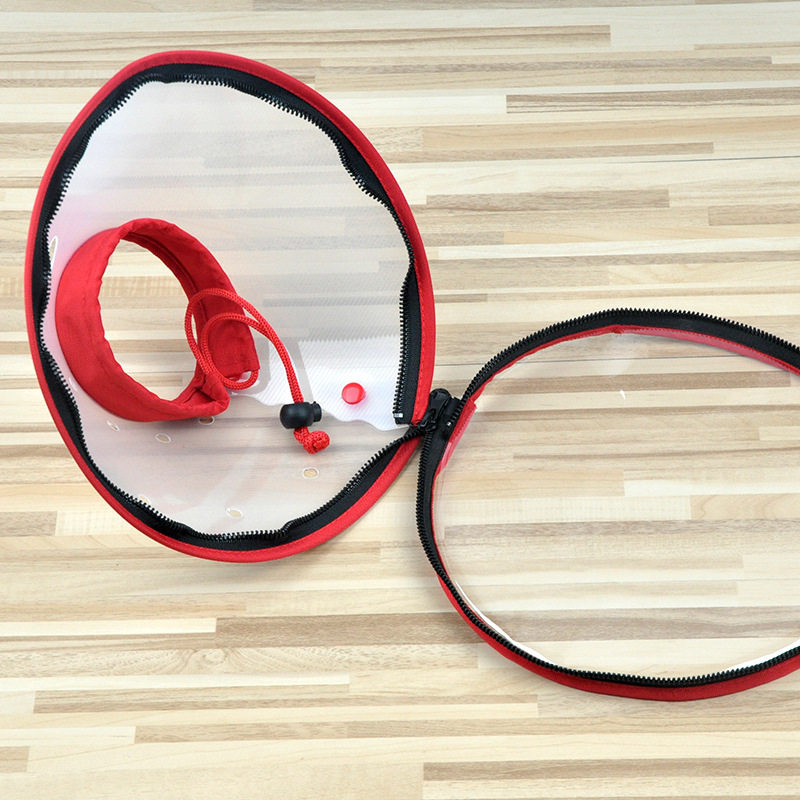 Pet Oxygen Mask, Oxygen Hood for Dogs and Cats, Dual-Use for Oxygen Inhalation and Nebulization, Elizabethan Nebulization Ring for Animal Oxygen Therapy