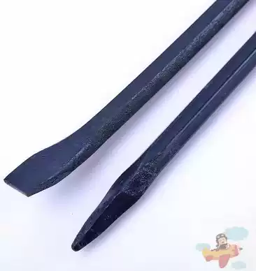 Crowbar tool, small steel braze, pry bar, six edges, nail manhole cover, iron long warped stick, thick heavy fire