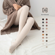 RAYHOUSE pantyhose womens leggings autumn and winter models plus velvet padded stockings Siamese autumn and winter socks