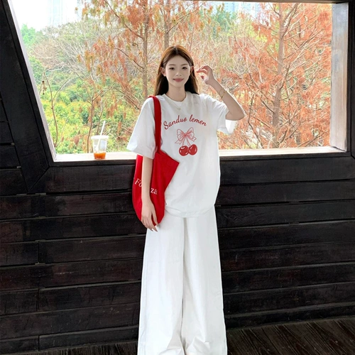 Белая хлопковая сексуальная футболка, оверсайз