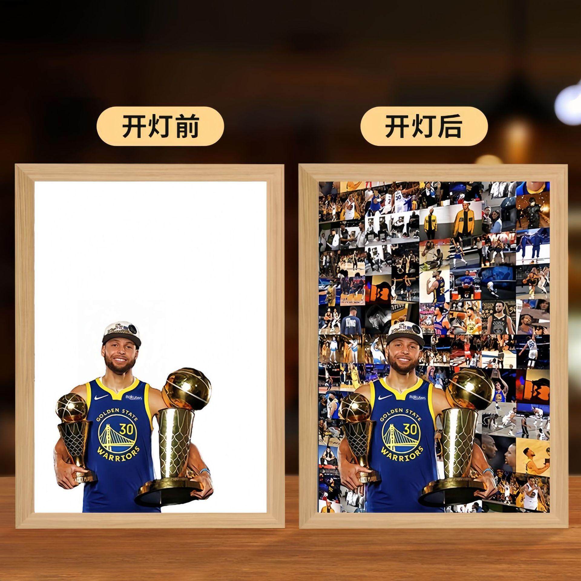 NBA球星手办周边灯光画如何选择？库里、科比、詹姆斯哪个更受欢迎？-氛围画灯画-淘宝好物网