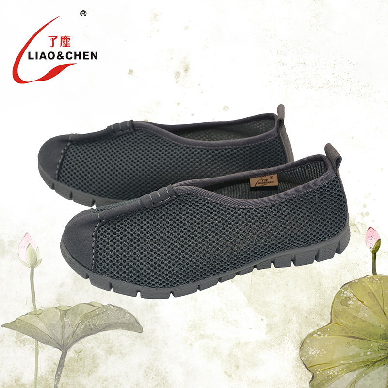 Chenchen Classic Summer Monk Shoes for Women Monk Shoes for Men Breathable and Comfortable Mesh Fabric Hand-Sewn Soft Sole 2024