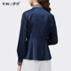 Spring stand-up collar Chinese style embroidered shirt women's fashion commuter temperament shirt chic foreign style thin top new