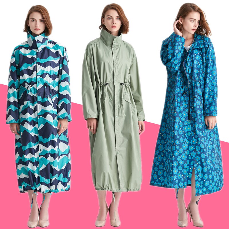 Rainoutwear Women's Outwear Adult Breathable Long Full Body Extra Long Large Size Hiking Outdoor Poncho Travel Single Trendy Brand
