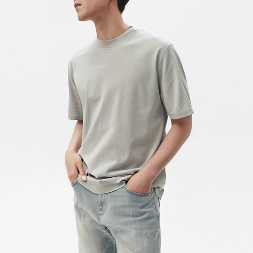 Летняя трикотажная шерстяная футболка с коротким рукавом, изысканный стиль, короткий рукав