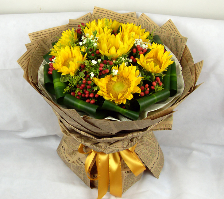 Sunflower Bouquet Birthday Flowers Express Express Changsha Tongcheng Sends Flowers Local Florist Downtown New Products