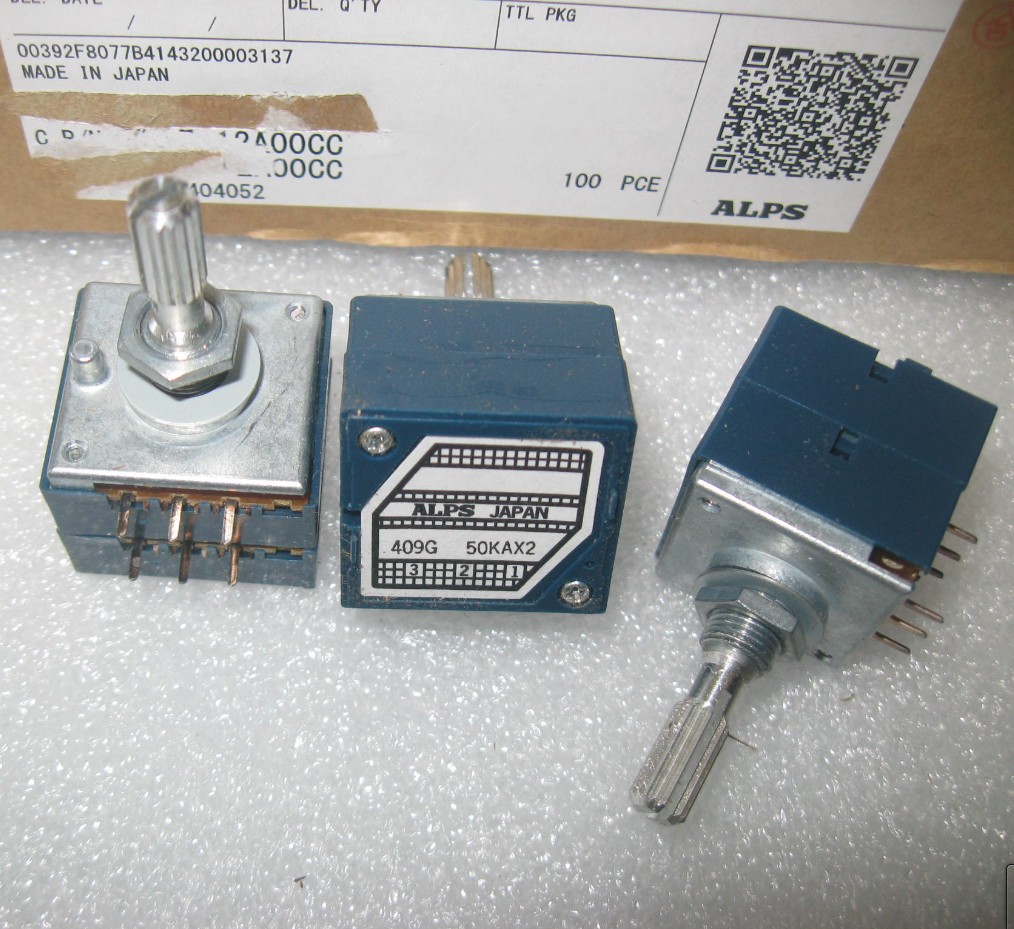 ALPS A 27 potentiometer Japan original A50K plum handle to send wiring board