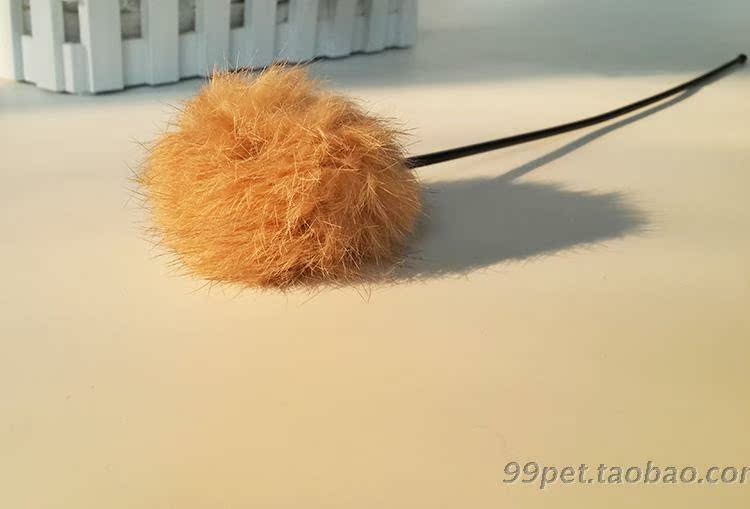 Mèo vui, đồ dùng cho thú cưng, bóng lông thỏ tự nhiên, mèo ngộ nghĩnh, que, mèo, chó, chó, đồ chơi tương tác, lông, âm thanh đồ chơi cho chó bull pháp