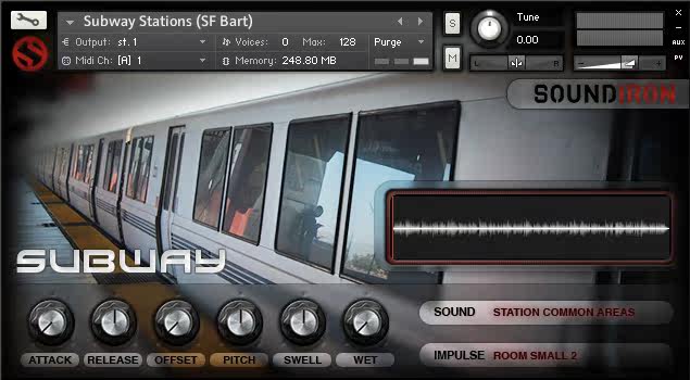 地铁电车音效Soundiron – SFX Subways and Street Cars KONTAKT