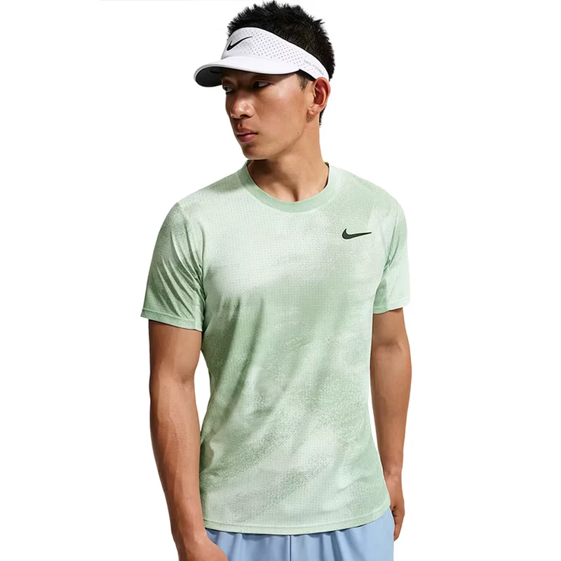Nike, спортивная форма теннисная, футболка Quick Dry с коротким рукавом