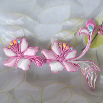 K6 peony flower plate buckle can be washed gently does not change shape and does not fade traditional handmade plate buckle