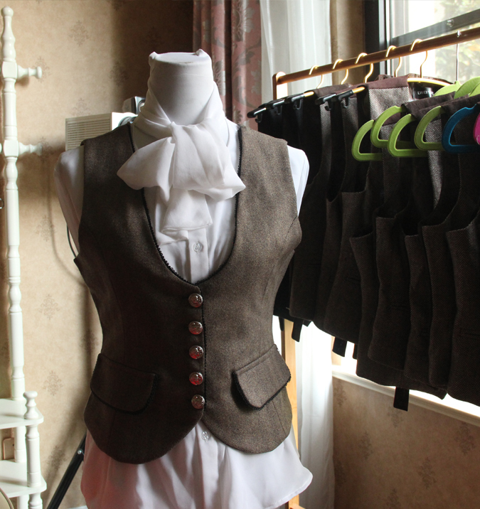 Plus-Size European-Style Court Women's Vest, Short British-Style Stylish Woolen Sleeveless Jacket, Vintage Slim-Fit Vest